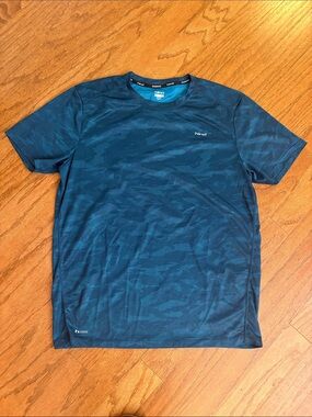 Hind size xl dry fit shirt - blue and black camo